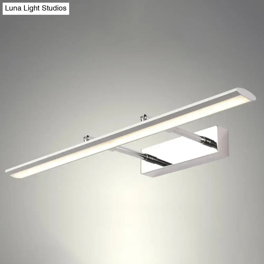 Chrome adjustable joint sconce Decorbites wall-mounted bar light with backplate on Tampa Home & Garden Store
