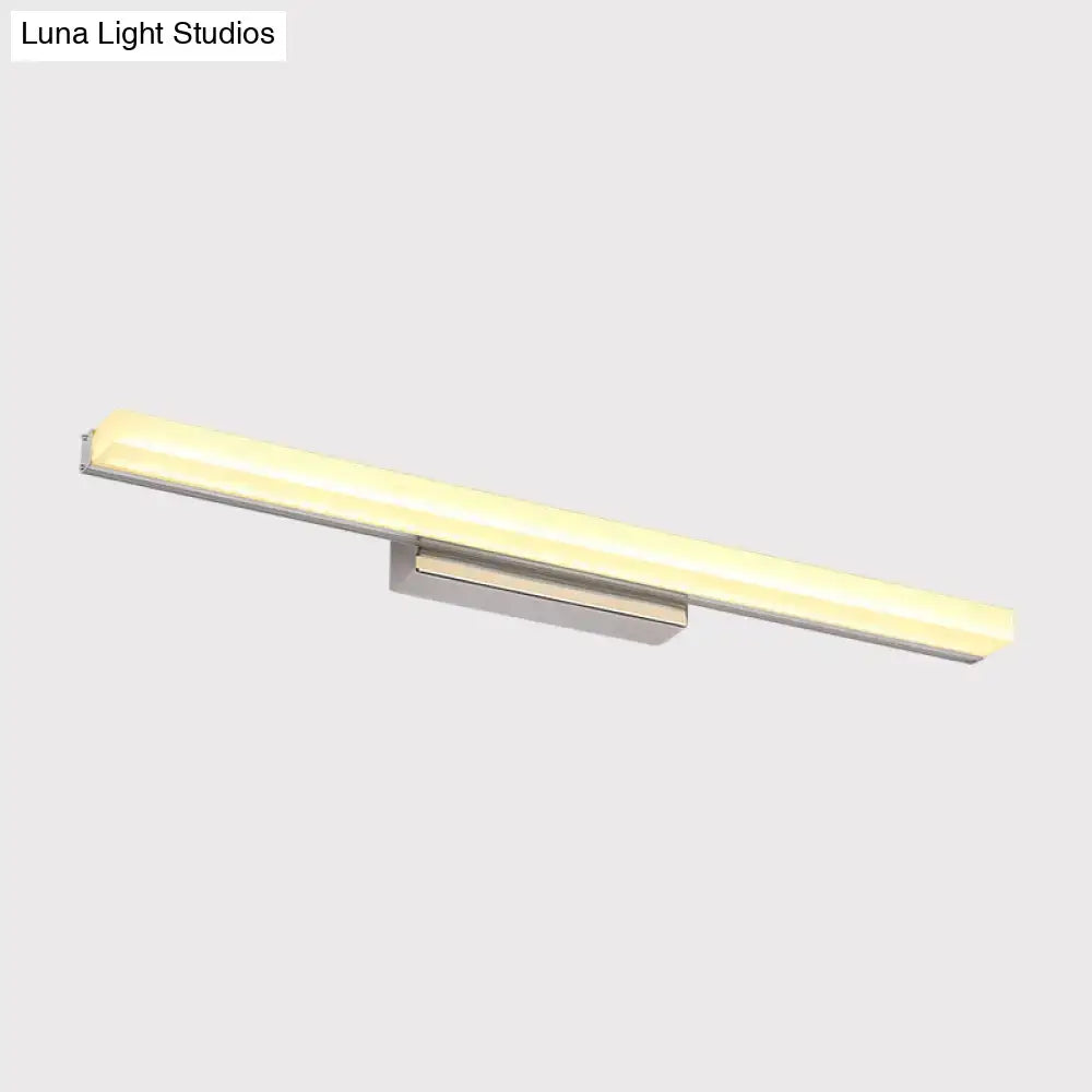 Chrome Streamlined Wall Light by Decorbites, chrome LED bar with wall mount on Tampa Home & Garden Store