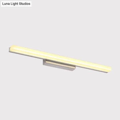 Chrome Streamlined Wall Light by Decorbites, chrome LED bar with wall mount on Tampa Home & Garden Store