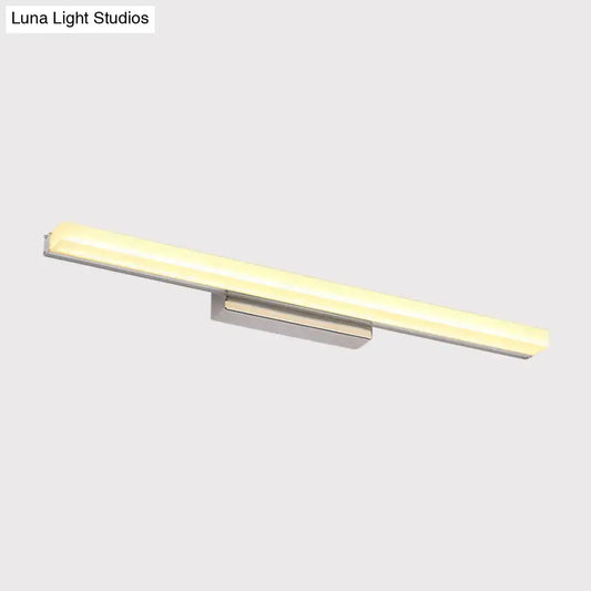 Chrome Streamlined Wall Light by Decorbites, chrome LED bar with wall mount on Tampa Home & Garden Store