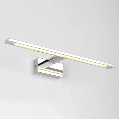 Modern chrome rectangle LED bathroom vanity light by Decorbites, wall-mounted bar on Tampa Home & Garden Store
