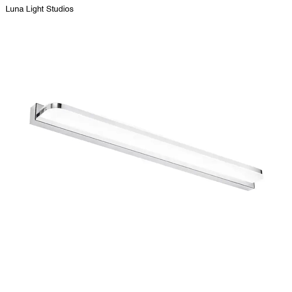 Chrome LED bathroom fixture wall-mounted light bar Decorbites for a sleek modern bath on Tampa Home & Garden Store