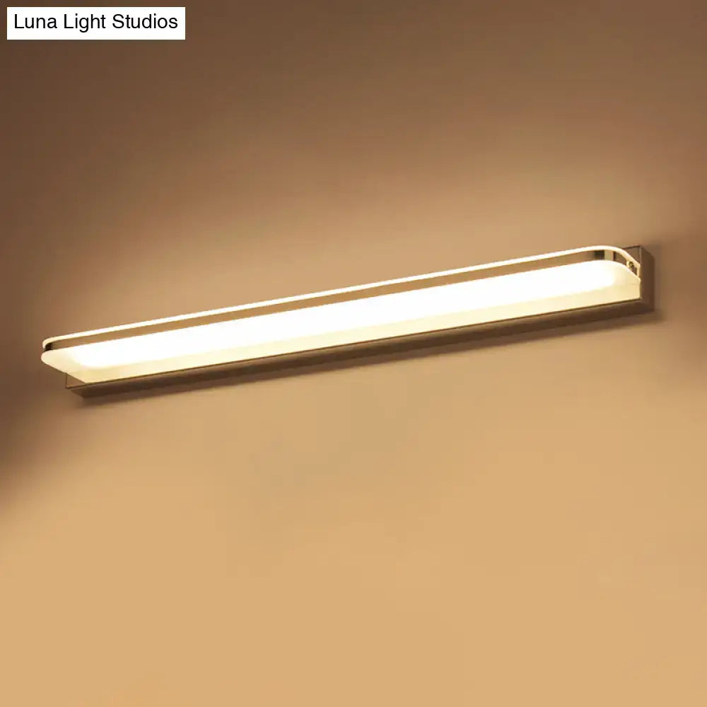 Decorbites chrome LED bathroom fixture, wall-mounted, sleek modern design on Tampa Home & Garden Store