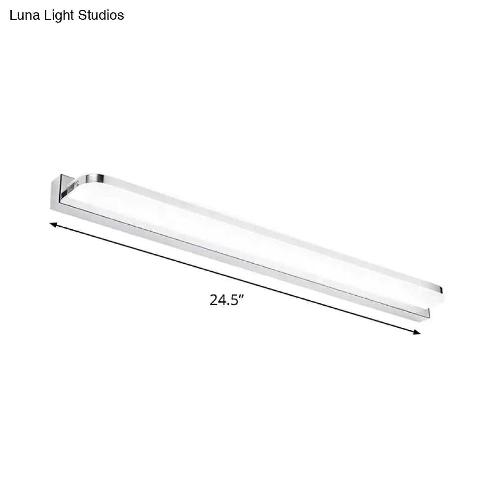 Chrome LED bathroom vanity fixture by Decorbites, 24.5-inch LED wall light on Tampa Home & Garden Store