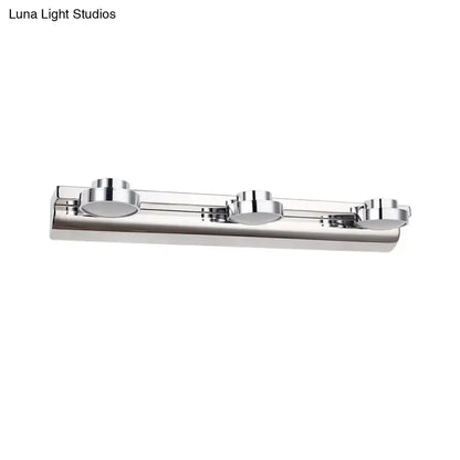 Modern Chrome Round Wall Lamp With Acrylic Shade