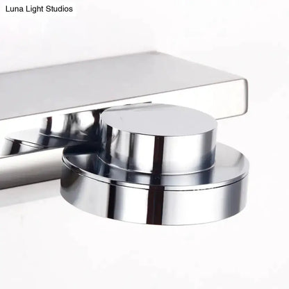 Modern Chrome Round Wall Lamp With Acrylic Shade