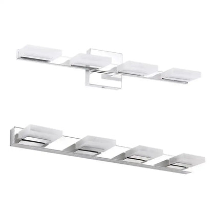 Modern Chrome Square Acrylic Wall Sconce