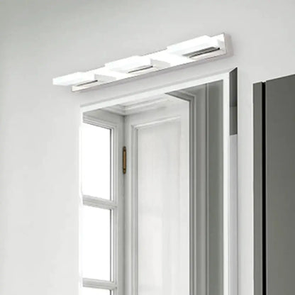 Modern Chrome Square Acrylic Wall Sconce