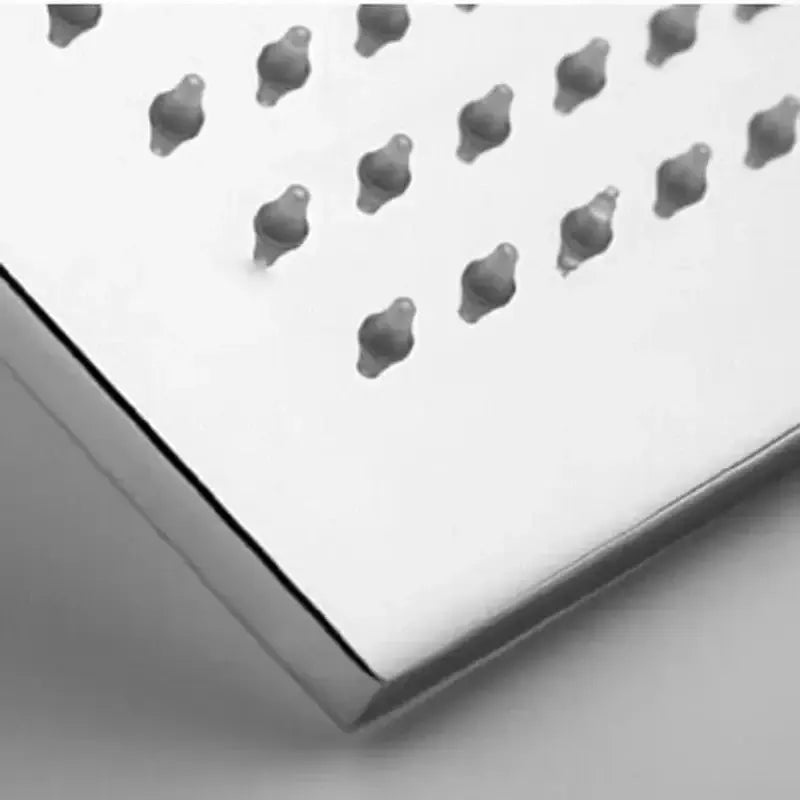 Modern chrome square rain shower head bathroom fixture with multiple nozzles on Tampa Home & Garden Store