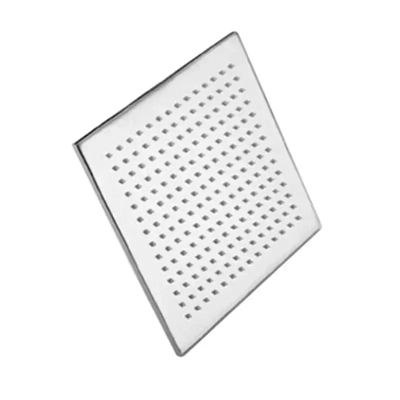 Modern chrome square rain shower head by Decorbites with grid of small nozzles on Tampa Home & Garden Store