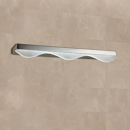 Decorbites chrome linear vanity light fixture with frosted wave diffuser on Tampa Home & Garden Store