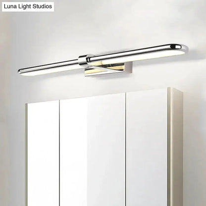 Modern chrome stainless steel LED vanity wall lamp with dual horizontal bars on Tampa Home & Garden Store