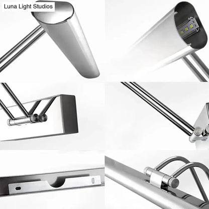 Decorbites modern chrome stainless steel linear LED vanity fixture bathroom with adjustable arms on Tampa Home & Garden Store