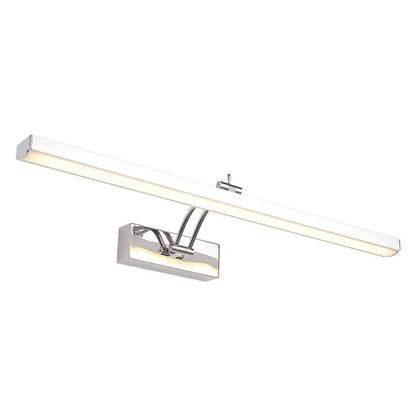 Chrome Stick Vanity Light by Decorbites, slim chrome bar with warm LED glow wall mounted on Tampa Home & Garden Store