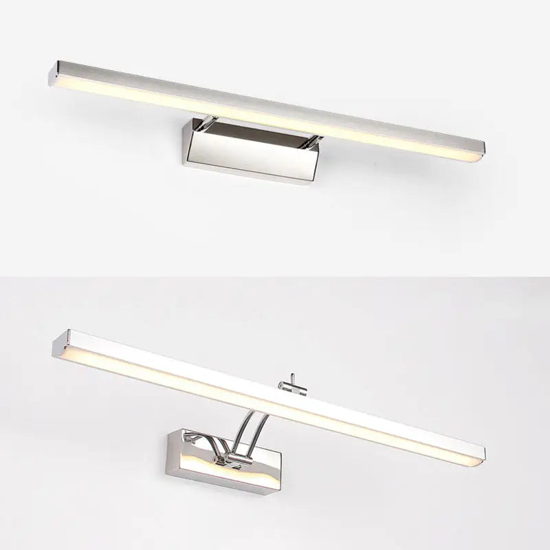 Chrome Stick Vanity Light by Decorbites, long bar with polished chrome finish on wall mount on Tampa Home & Garden Store