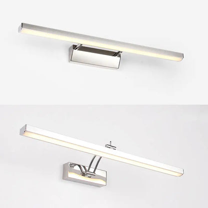 Chrome Stick Vanity Light by Decorbites, long bar with polished chrome finish on wall mount on Tampa Home & Garden Store