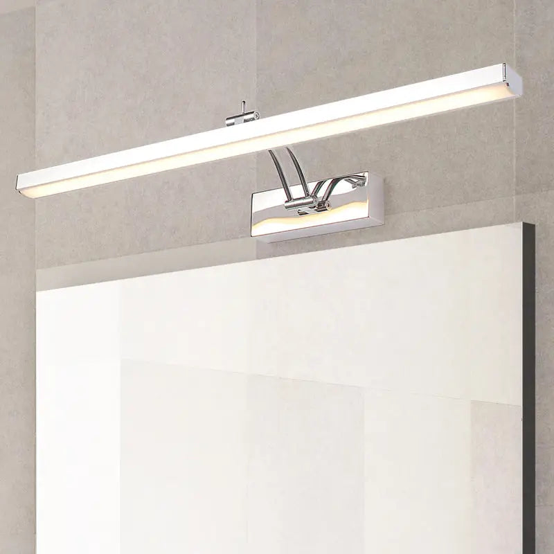 Chrome Stick Vanity Light by Decorbites, wall-mounted chrome fixture with frosted diffuser on Tampa Home & Garden Store