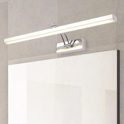 Chrome Stick Vanity Light by Decorbites, wall-mounted chrome fixture with frosted diffuser on Tampa Home & Garden Store