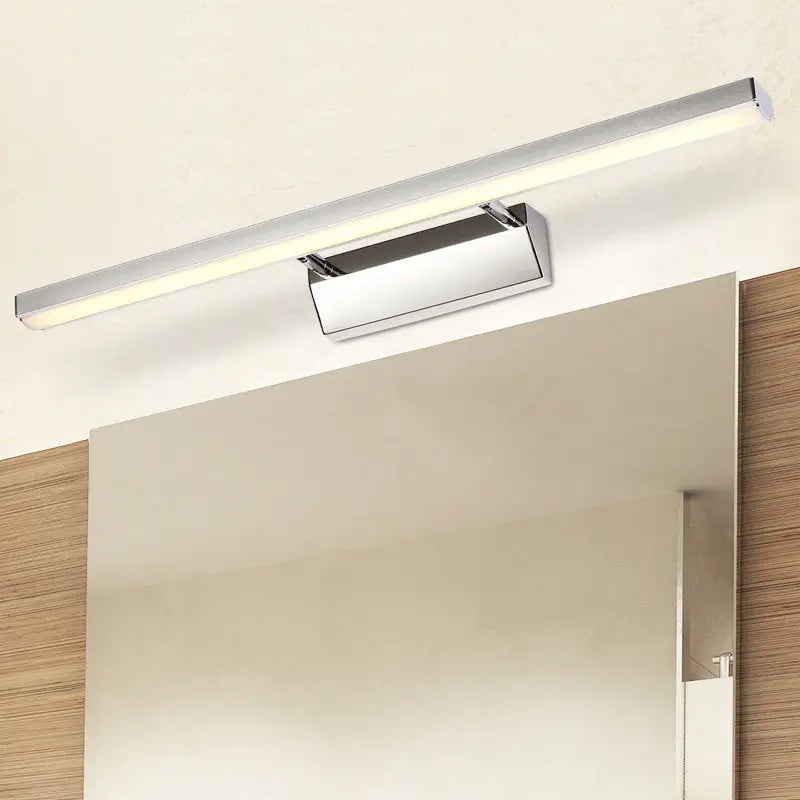 Chrome Stick Vanity Light by Decorbites, chrome finish, wall-mounted bar above mirror on Tampa Home & Garden Store