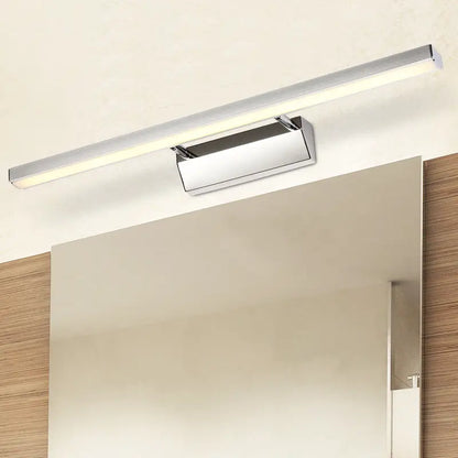 Chrome Stick Vanity Light by Decorbites, chrome finish, wall-mounted bar above mirror on Tampa Home & Garden Store