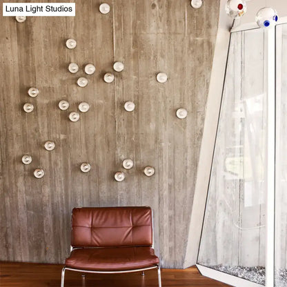 Bubble Crystal Wall Light by Decorbites wall-mounted fixture with clear glass bubbles on stone on Tampa Home & Garden Store