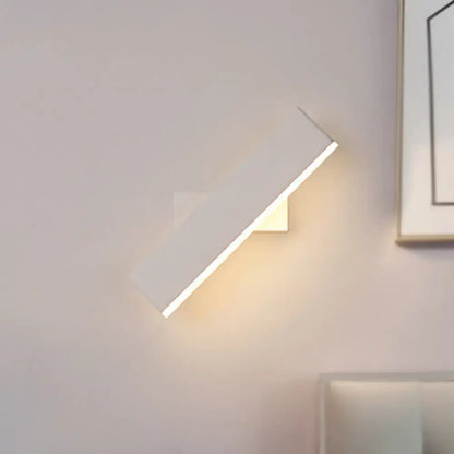 Coffee White Rectangular Sconce by Decorbites, diagonal LED wall light on Tampa Home & Garden Store