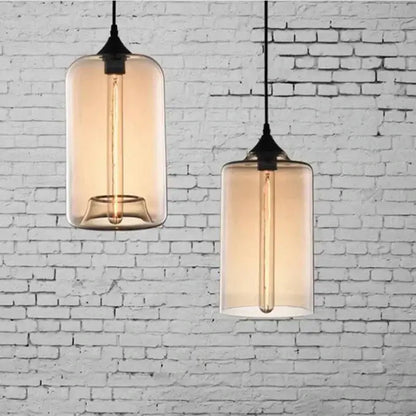 Decorbites amber glass bowl pendant lights, set of 2 for kitchen dining room, ceiling fixtures on Tampa Home & Garden Store