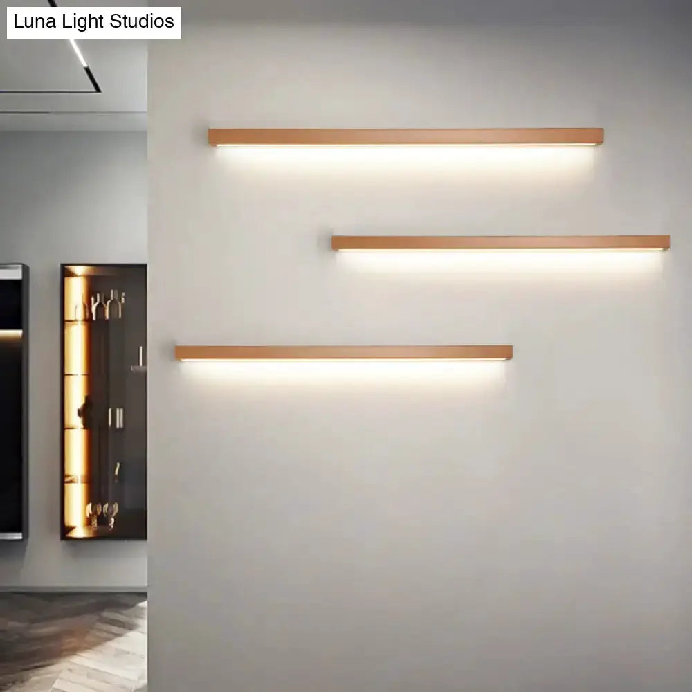 Decorbites copper linear LED wall sconce with three bars for living room lighting on Tampa Home & Garden Store