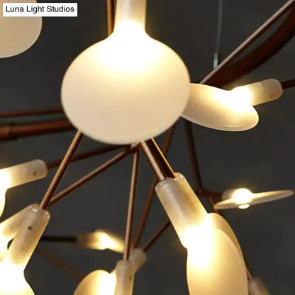 Copper Tree Branch Pendant Light for Dining Room