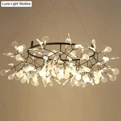 Copper Tree Branch Pendant Light for Dining Room