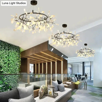 Copper Tree Branch Pendant Light for Dining Room