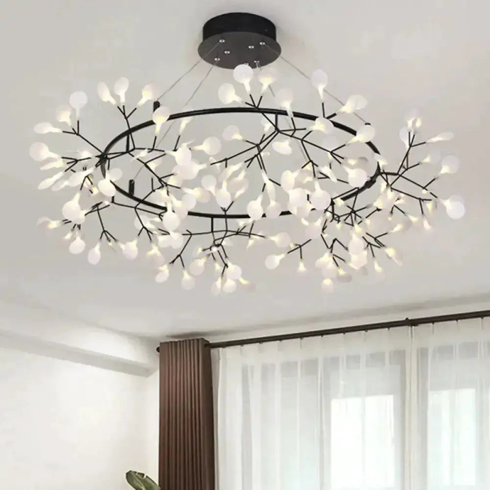 Copper Tree Branch Pendant Light for Dining Room