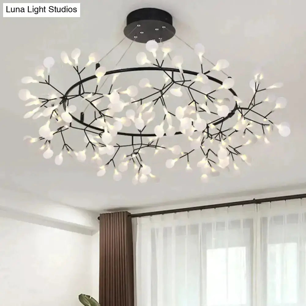 Copper Tree Branch Pendant Light for Dining Room