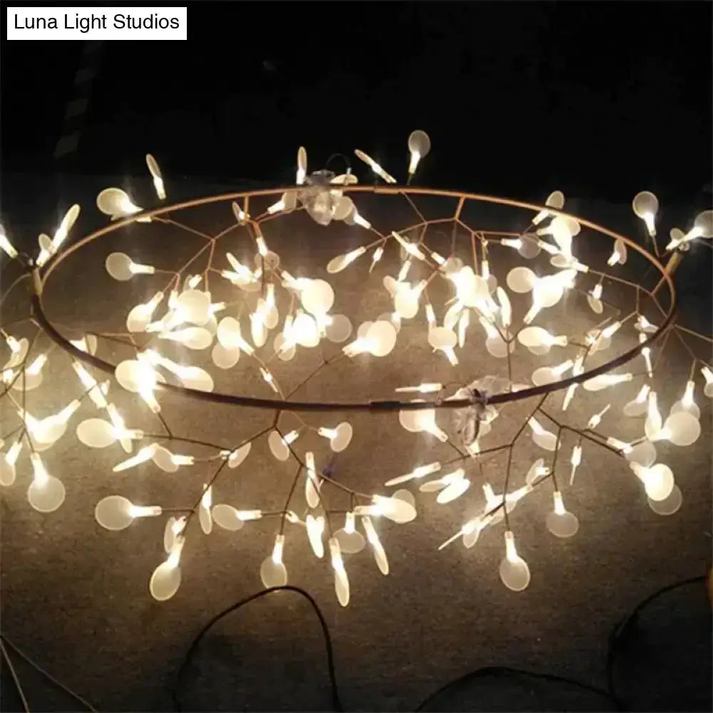 Copper Tree Branch Pendant Light for Dining Room