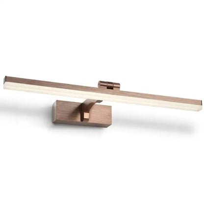 Copper Wood Grain Led Wall Light for Bath Vanity