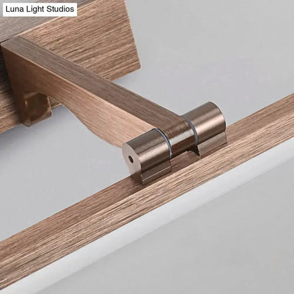 Copper Wood Grain Led Wall Light for Bath Vanity