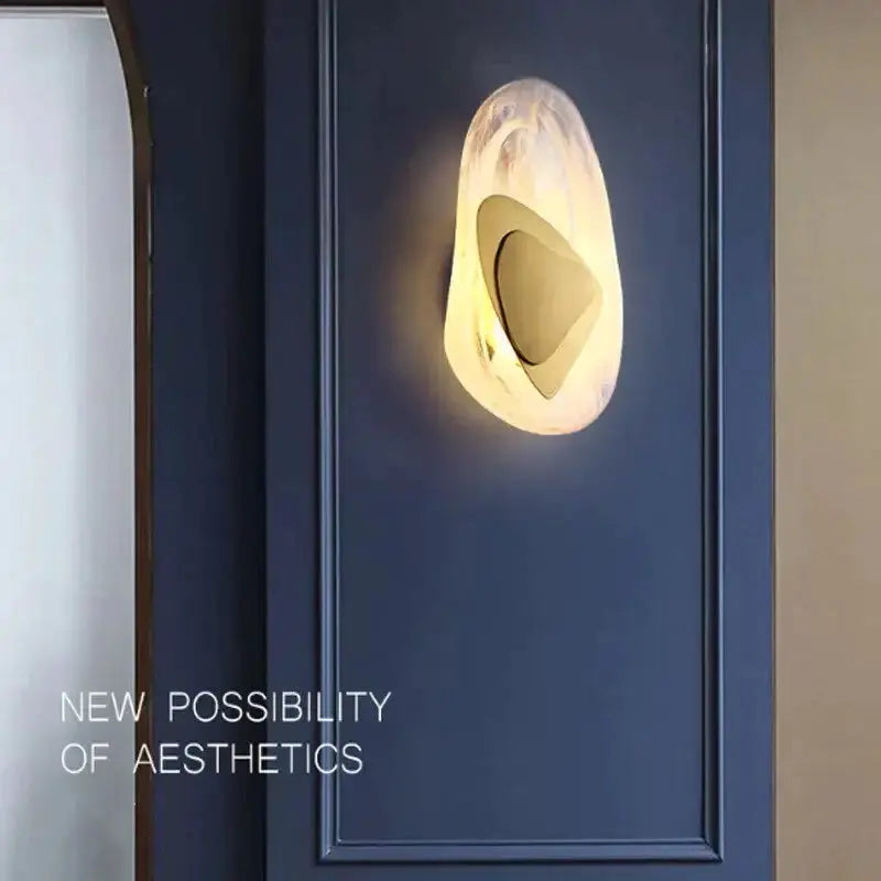 Modern Glass Wall Lamp for Bedside Lighting