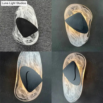 Modern Glass Wall Lamp for Bedside Lighting