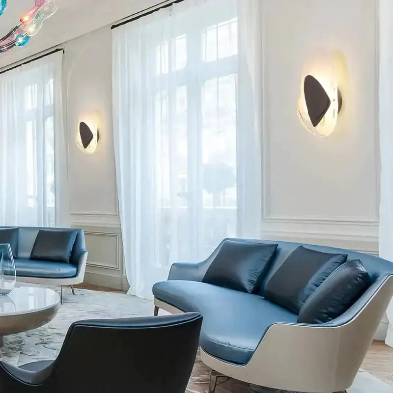 Modern Glass Wall Lamp for Bedside Lighting