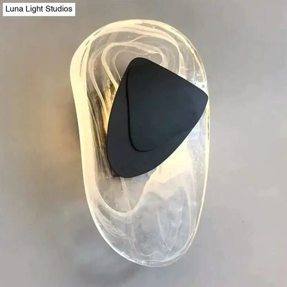 Modern Glass Wall Lamp for Bedside Lighting