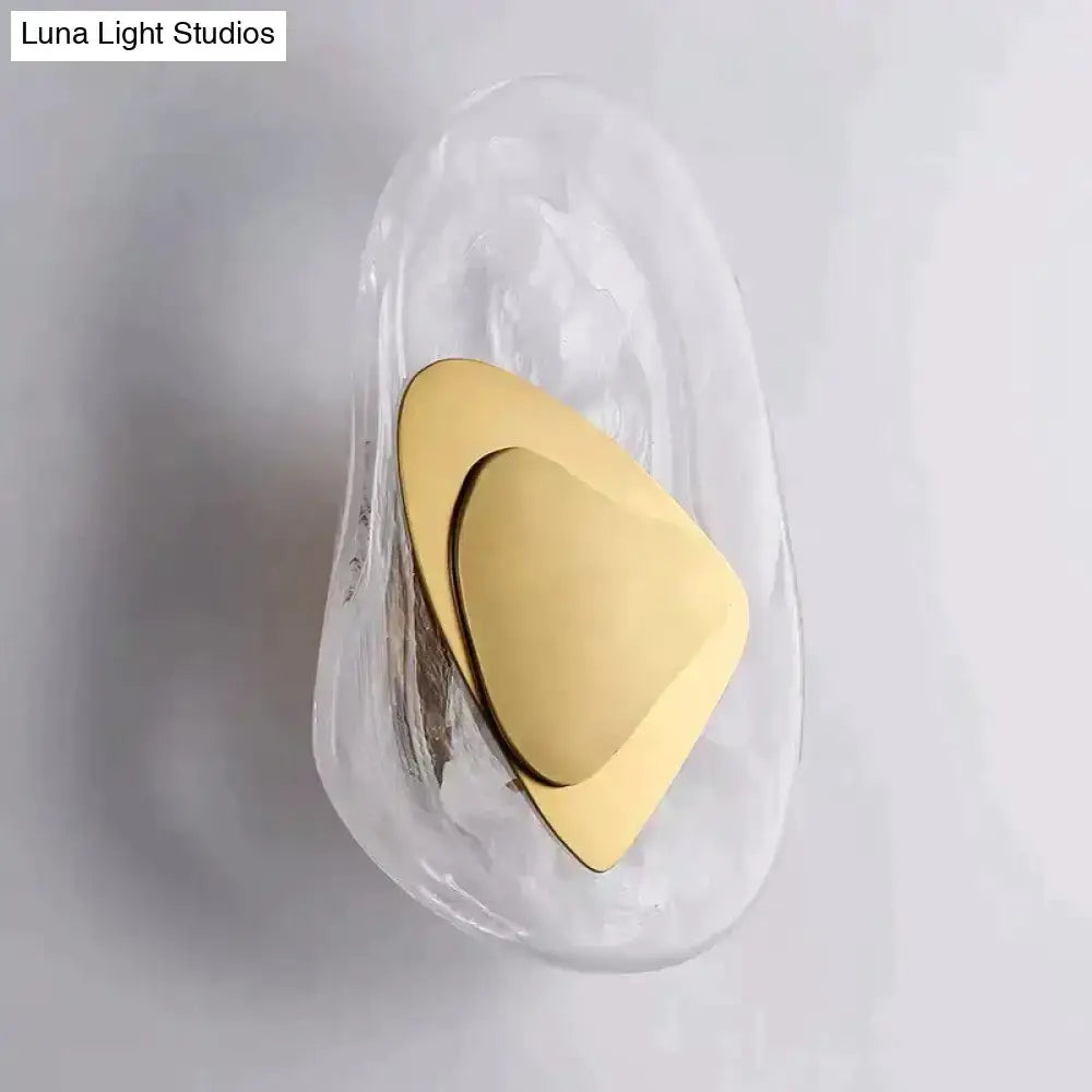 Modern Glass Wall Lamp for Bedside Lighting