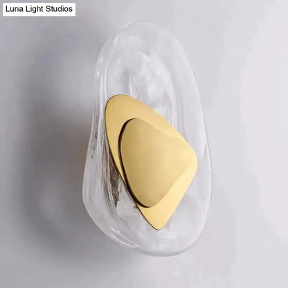 Modern Glass Wall Lamp for Bedside Lighting