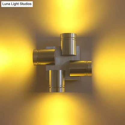 Silver Cross Aluminum Wall Lamp and Entryway