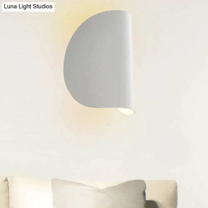 Modern curved gray wall sconce light by Decorbites for bedroom ambient lighting on Tampa Home & Garden Store