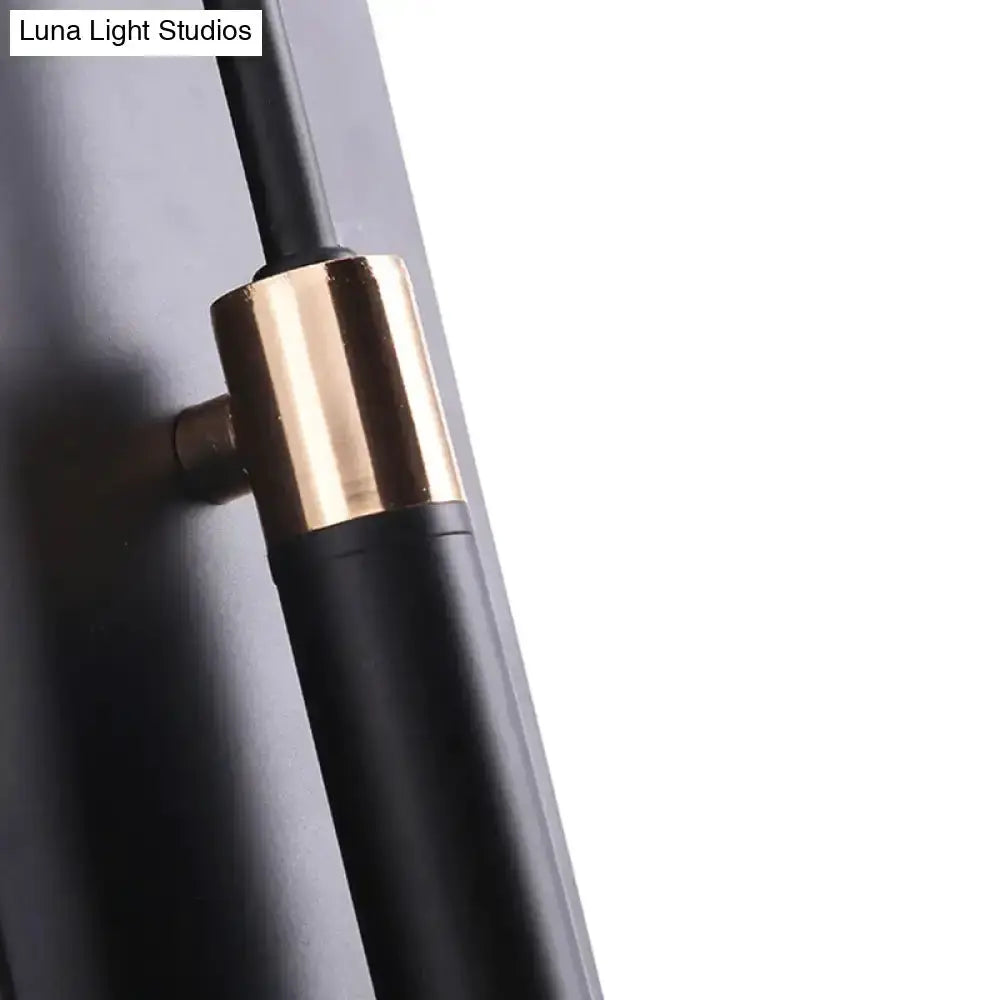 Modern Brown and Gold Conical Shade Wall Lamp