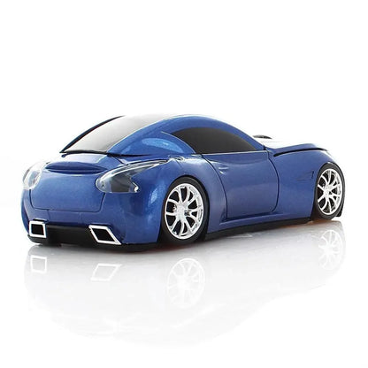 Sport car shaped wireless mouse blue by Stevvex for computer on Tampa Home & Garden Store