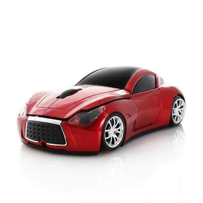 Stevvex red 2.4G wireless sports car shaped mouse with 1600 DPI optical sensor on Tampa Home & Garden Store