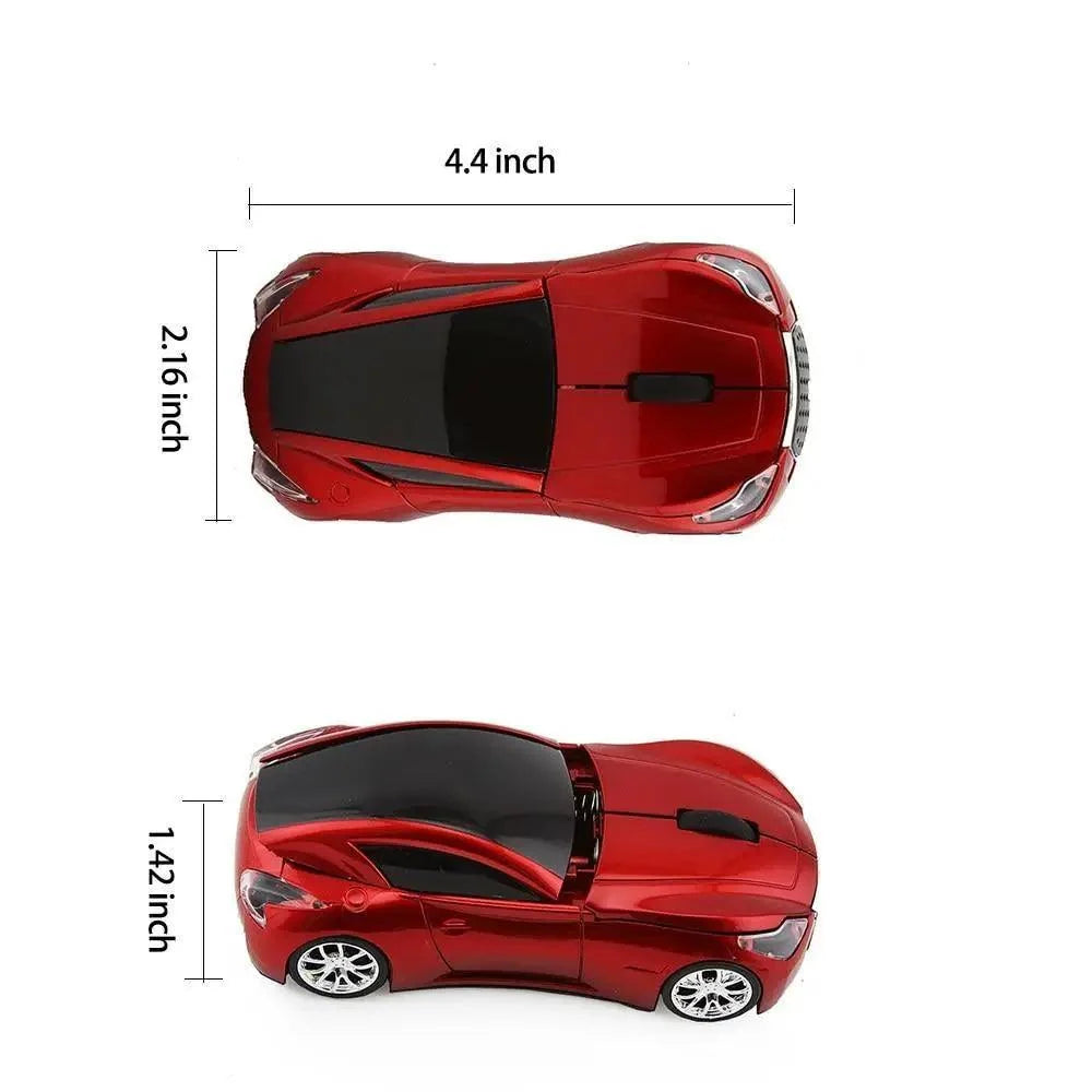 Stevvex sport car shape wireless mouse, red, 1600DPI, 2.4G optical gaming mouse for PC on Tampa Home & Garden Store