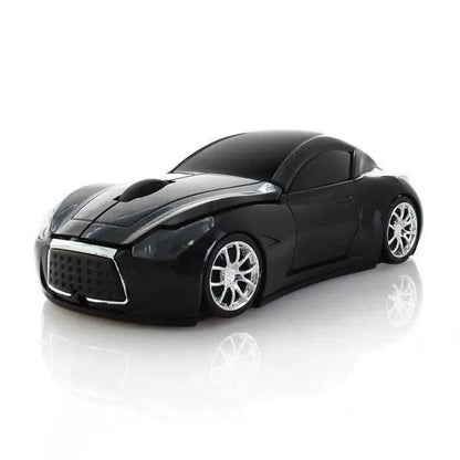Stevvex sport car-shaped 2.4G wireless mouse in black, 1600DPI optical gaming mouse for PC on Tampa Home & Garden Store
