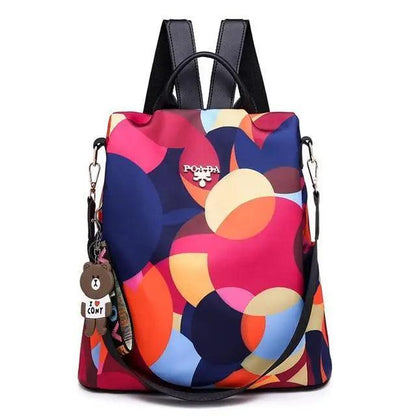 Women's Backpack Stevvex Waterproof with colorful abstract print large-capacity on Tampa Home & Garden Store